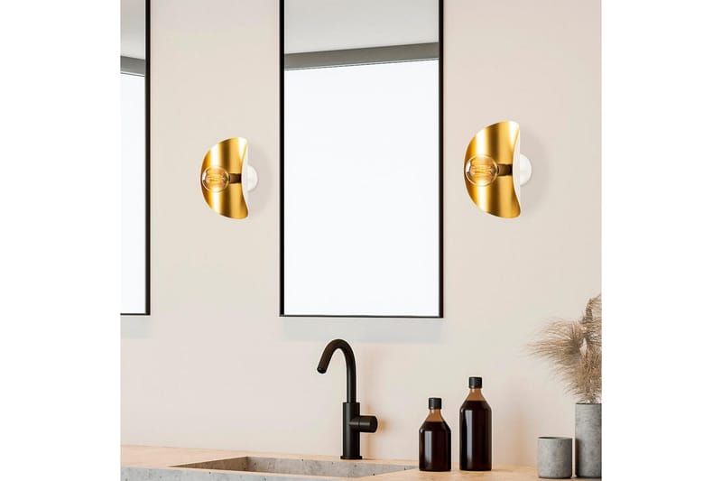 Vägglampa Sugana Vira Vit / Rany - Guld/Vit - Belysning - Lampor & belysning inomhus - Sovrumslampa - Sänglampa - Sänglampa vägg