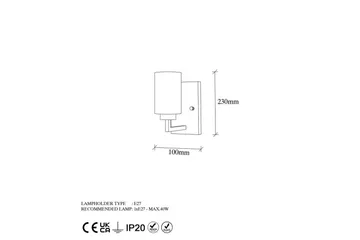 Vägglampa Syllen Rany - Rany - Belysning - Lampor & belysning inomhus - Sovrumslampa - Sänglampa - Sänglampa vägg