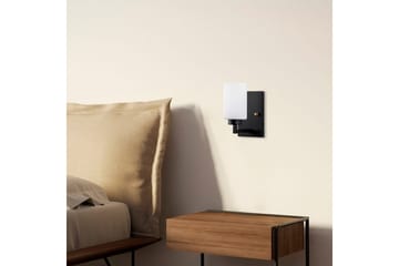 Vägglampa Syllen Svart / Vit - Svart / Vit - Belysning - Lampor & belysning inomhus - Sovrumslampa - Sänglampa - Sänglampa vägg
