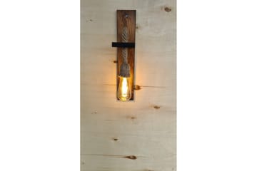 Vägglampa Teyra Valnöt - Rödfärgat trä - Belysning - Lampor & belysning inomhus - Sovrumslampa - Sänglampa - Sänglampa vägg