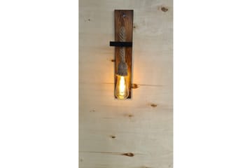Vägglampa Teyra Valnöt - Rödfärgat trä - Belysning - Lampor & belysning inomhus - Sovrumslampa - Sänglampa - Sänglampa vägg