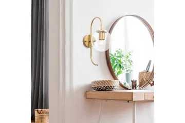 Vägglampa Thalara Glansig Rany Transparent - Glansig Rany Transparent - Belysning - Lampor & belysning inomhus - Sovrumslampa - Sänglampa - Sänglampa vägg