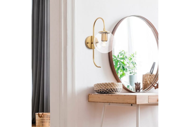 Vägglampa Thalara Glansig Rany Transparent - Glansig Rany Transparent - Belysning - Lampor & belysning inomhus - Sovrumslampa - Sänglampa - Sänglampa vägg