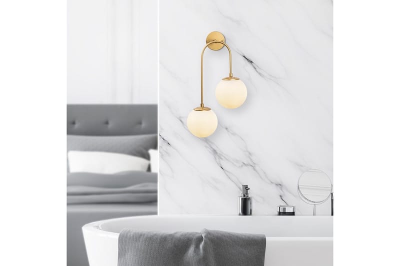 Vägglampa Thalara Två Glansig Rany - Guld - Belysning - Lampor & belysning inomhus - Sovrumslampa - Sänglampa - Sänglampa vägg