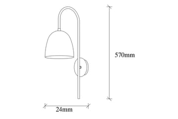 Vägglampa Thela Black - Antracit - Belysning - Lampor & belysning inomhus - Sovrumslampa - Sänglampa - Sänglampa vägg