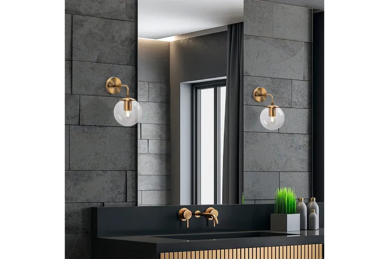 Vägglampa Tolra Vintage Transparent - Vintage Transparent - Belysning - Lampor & belysning inomhus - Sovrumslampa - Sänglampa - Sänglampa vägg