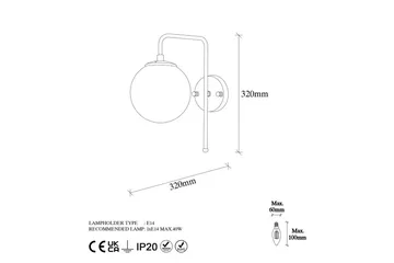 Vägglampa Tolra Vintage - Vintage - Belysning - Lampor & belysning inomhus - Sovrumslampa - Sänglampa - Sänglampa vägg
