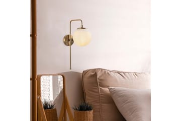 Vägglampa Tolra Vintage Vit - Vit - Belysning - Lampor & belysning inomhus - Sovrumslampa - Sänglampa - Sänglampa vägg