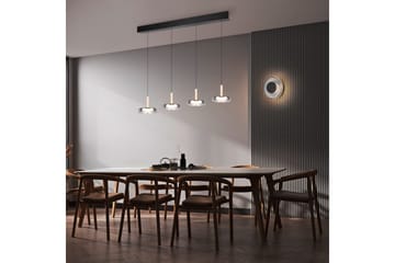 Vägglampa TRIO Celeste Mattsvart/kromad/trä - Mattsvart/kromad/trä - Belysning - Lampor & belysning inomhus - Sovrumslampa - Sänglampa - Sänglampa vägg