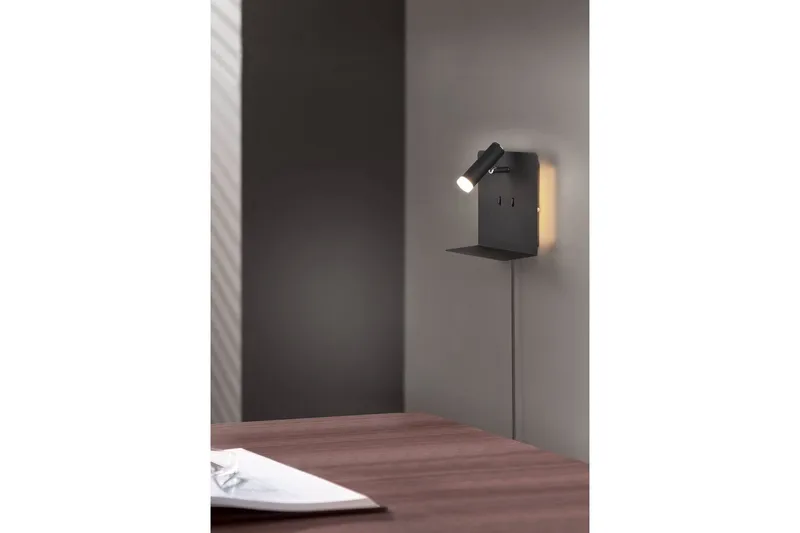 Vägglampa TRIO Element Mattsvart - Mattsvart - Belysning - Lampor & belysning inomhus - Sovrumslampa - Sänglampa - Sänglampa vägg