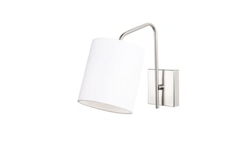 Vägglampa Ve Nickel / Vit - Vit - Belysning - Lampor & belysning inomhus - Sovrumslampa - Sänglampa - Sänglampa vägg
