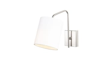 Vägglampa Ve Nickel / Vit - Vit - Belysning - Lampor & belysning inomhus - Sovrumslampa - Sänglampa - Sänglampa vägg