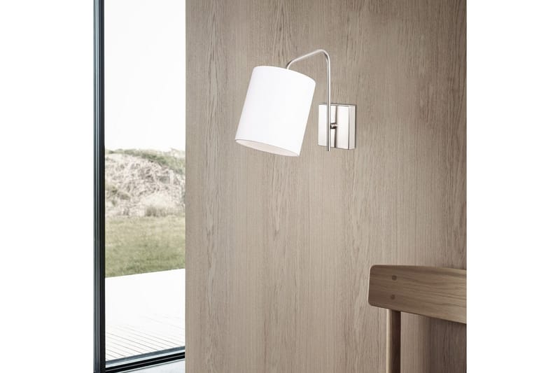 Vägglampa Ve Nickel / Vit - Vit - Belysning - Lampor & belysning inomhus - Sovrumslampa - Sänglampa - Sänglampa vägg