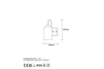 Vägglampa Yalara Vit / Rany - Vit / Rany - Belysning - Lampor & belysning inomhus - Sovrumslampa - Sänglampa - Sänglampa vägg