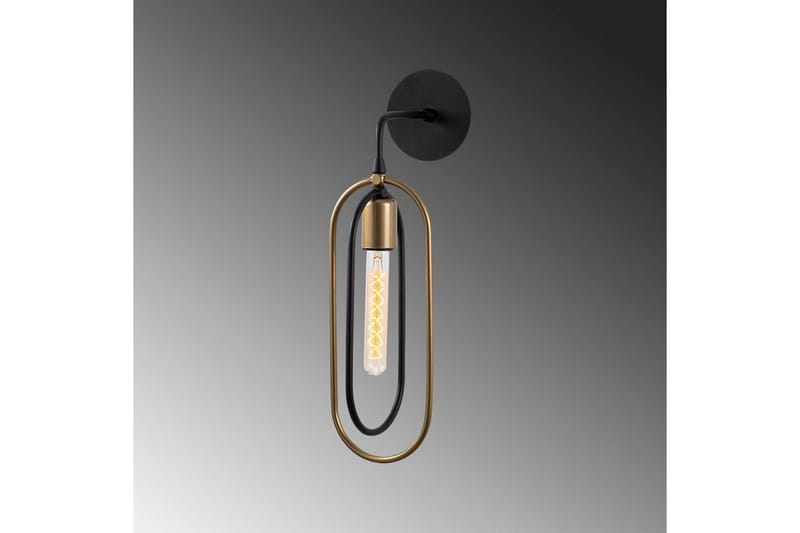 Vägglampa Pindor svart / guld - Guld/Svart - Belysning - Lampor & belysning inomhus - Sovrumslampa - Sänglampa - Sänglampa vägg