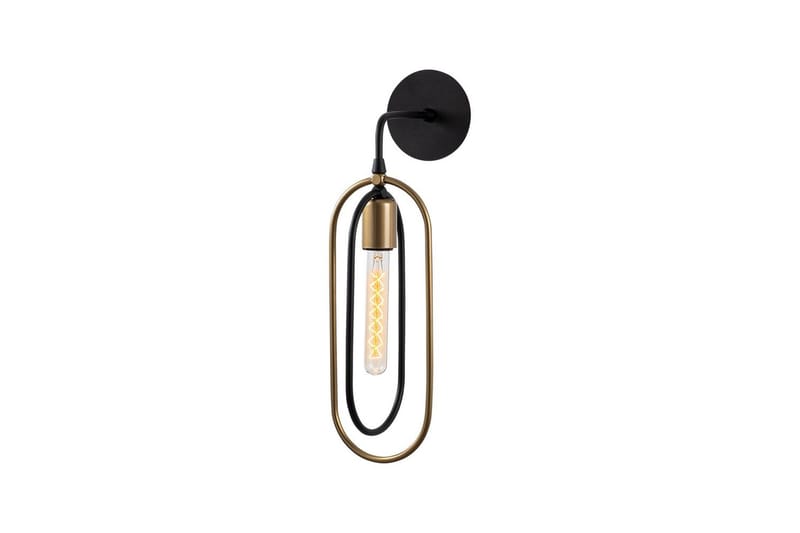 Vägglampa Pindor svart / guld - Guld/Svart - Belysning - Lampor & belysning inomhus - Sovrumslampa - Sänglampa - Sänglampa vägg