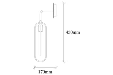 Vägglampa Pindor svart / guld - Guld/Svart - Belysning - Lampor & belysning inomhus - Sovrumslampa - Sänglampa - Sänglampa vägg