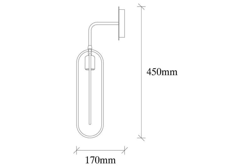Vägglampa Pindor svart / guld - Guld/Svart - Belysning - Lampor & belysning inomhus - Sovrumslampa - Sänglampa - Sänglampa vägg