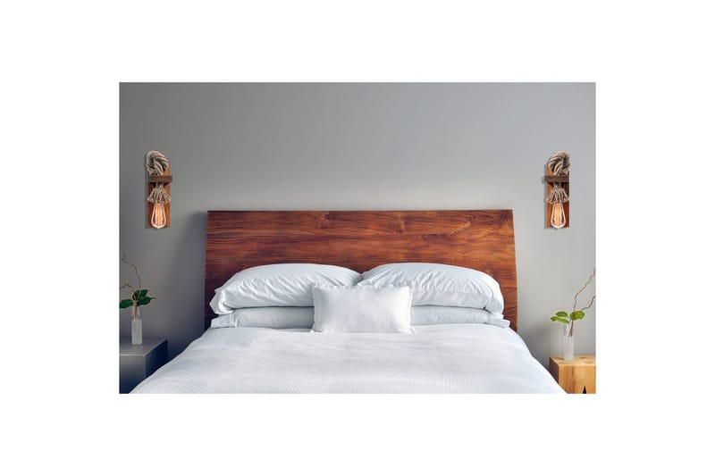 Vägglampeset (2 stycken) Giuseppe Duo Brun / Rany - Brun/Guld - Belysning - Lampor & belysning inomhus - Sovrumslampa - Sänglampa - Sänglampa vägg