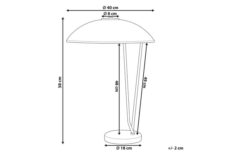 Venkos Bordslampa 58 cm E27 - Flerfärgad - Belysning - Lampor & belysning inomhus - Sovrumslampa - Sänglampa - Sängbordslampa