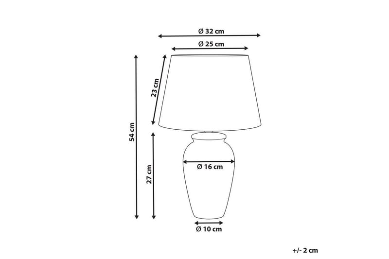 Virhal Bordslampa 54 cm E27 - Vit/Blå - Belysning - Lampor & belysning inomhus - Sovrumslampa - Sänglampa - Sängbordslampa