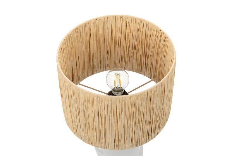 Yadasi Bordslampa 46 cm E27 - Vit/Natur - Belysning - Lampor & belysning inomhus - Sovrumslampa - Sänglampa - Sängbordslampa