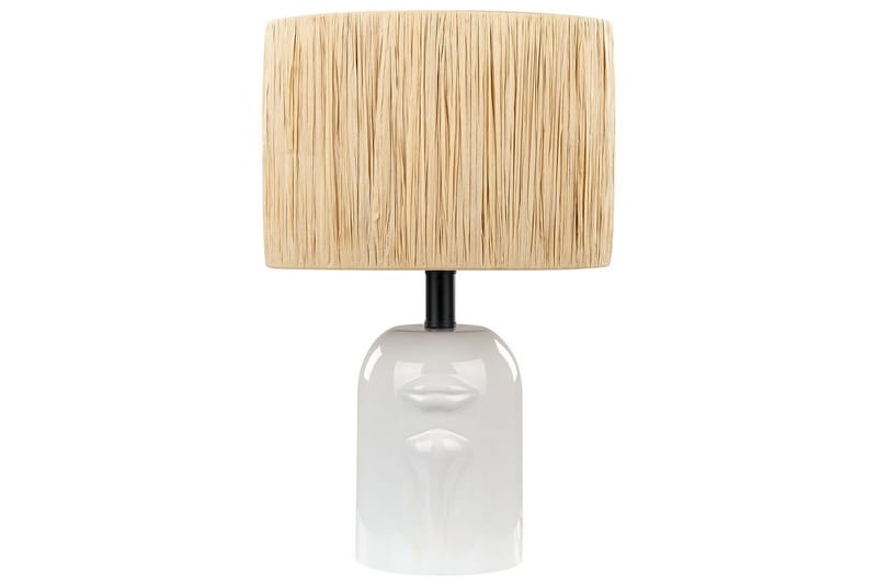 Yadasi Bordslampa 46 cm E27, Vit/Natur