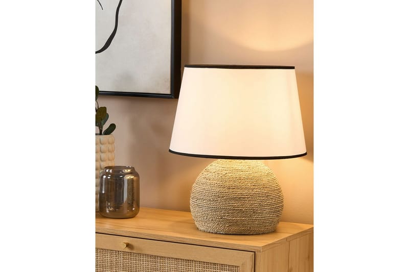 Zannone Bordslampa 46 cm E27 - Ljus trä/Vit - Belysning - Lampor & belysning inomhus - Sovrumslampa - Sänglampa - Sängbordslampa