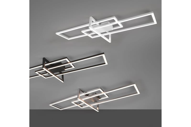 Salinas LED Plafond borstad stål - Borstad stål - Belysning - Lampor & belysning inomhus - Sovrumslampa - Taklampa sovrum