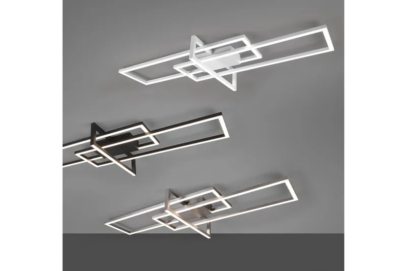 Salinas LED Plafond borstad stål - Borstad stål - Belysning - Lampor & belysning inomhus - Sovrumslampa - Taklampa sovrum