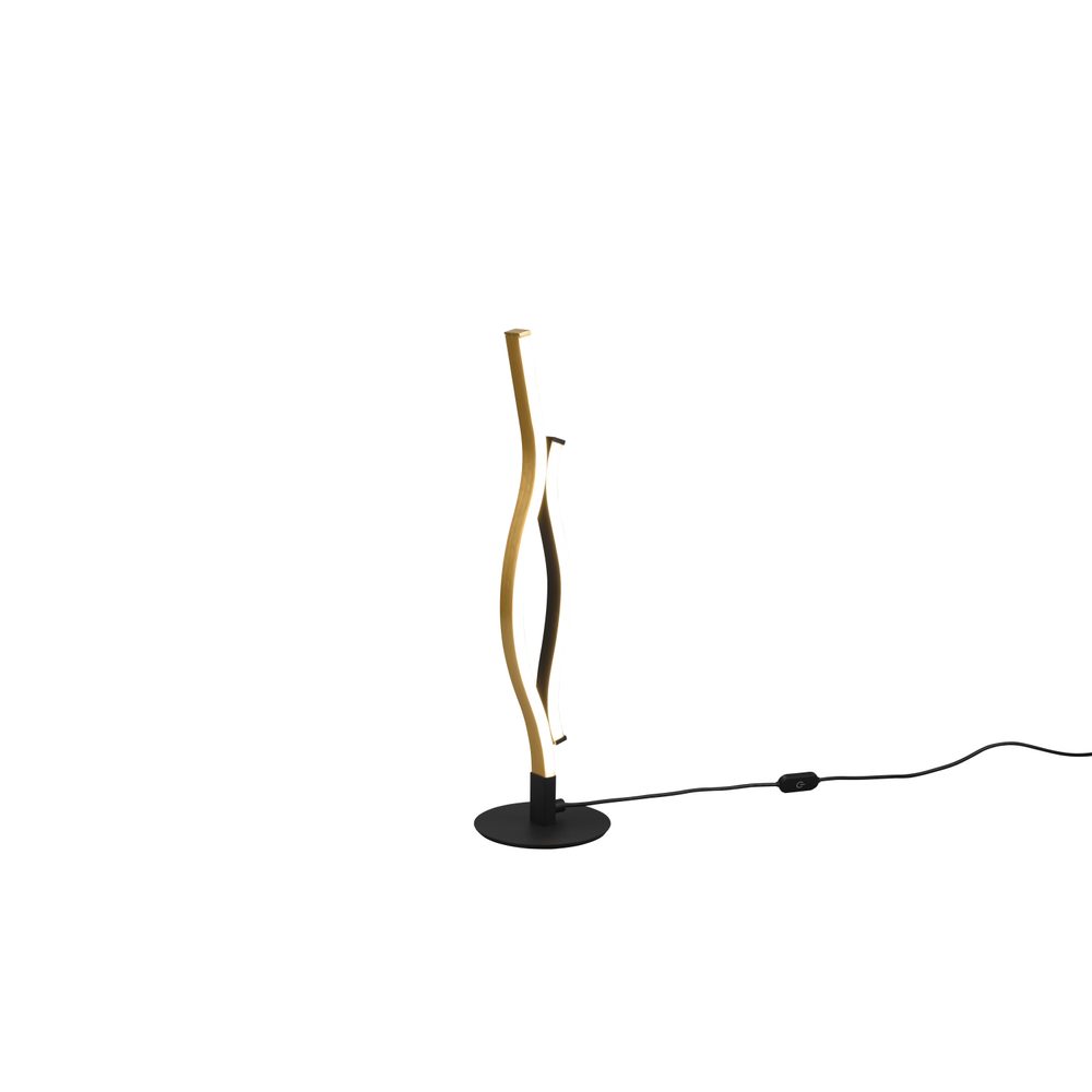 bordslampa blaze - mattmässing