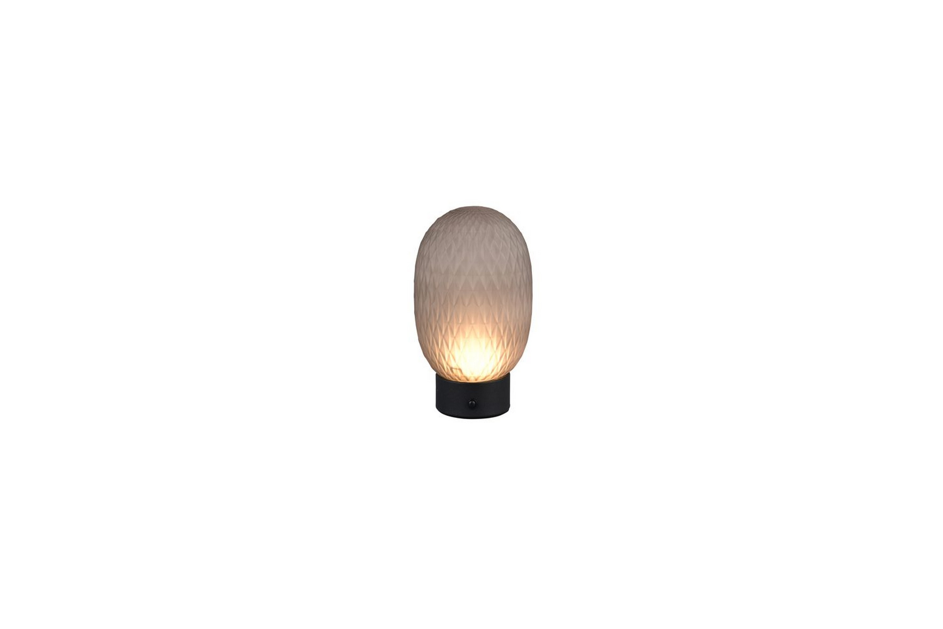 Bordslampa Laddningsbar TRIO Facette Mattsvart/rök Mattsvart/rök
