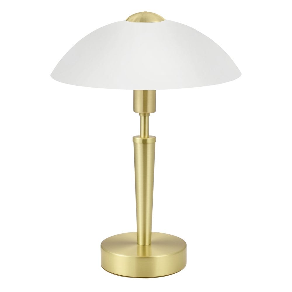 Bordslampa Solo med touch - Matt m&auml;ssing
