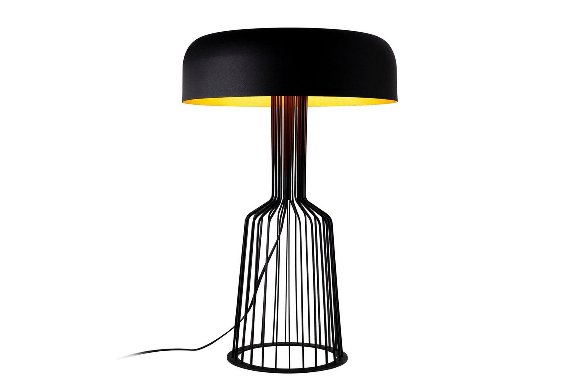 Bordslampa Sourab Ren Svart / Rany - Guld/Svart