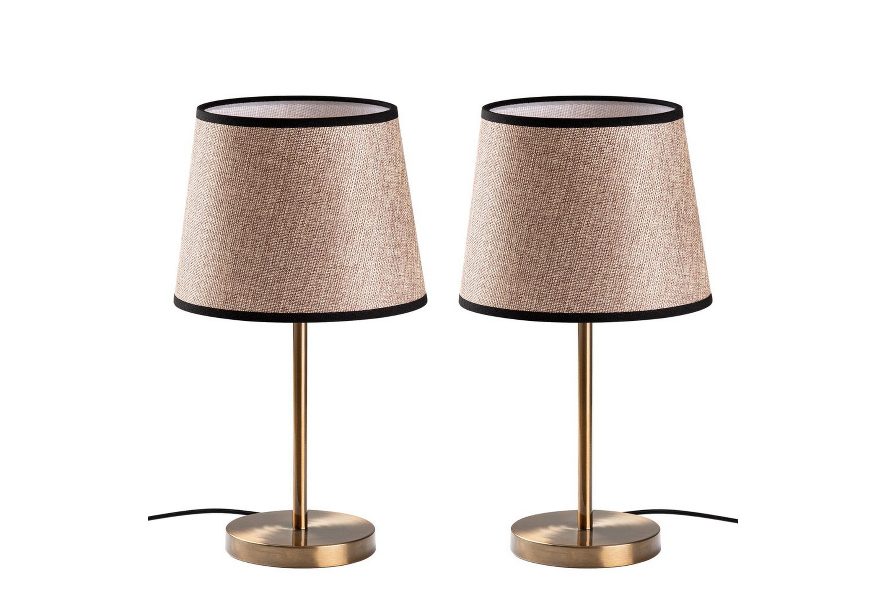 bordslampset (2 stycken) jaspal antik / svart - antik / svart