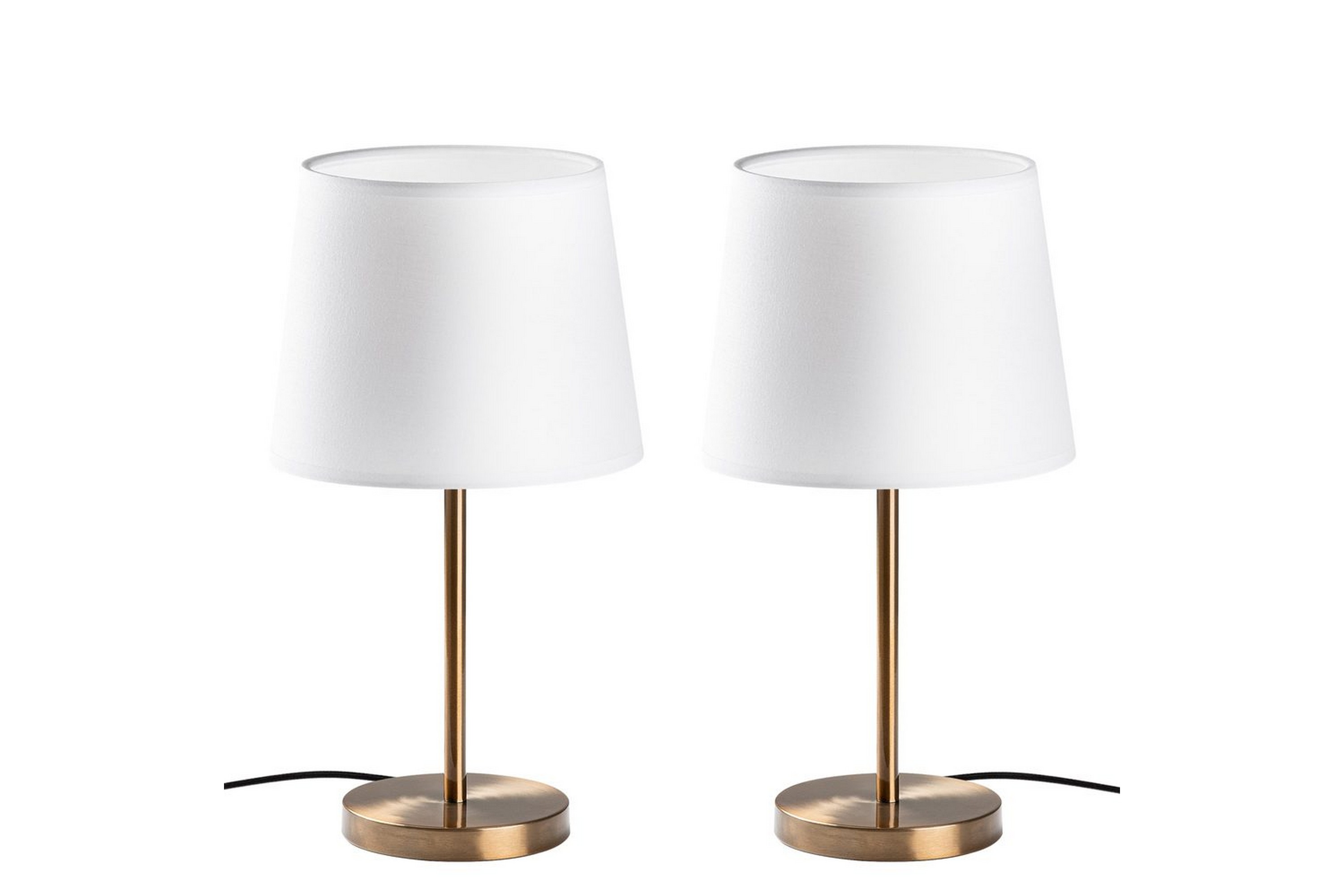 bordslampset (2 stycken) jaspal antik / vit - antik / vit