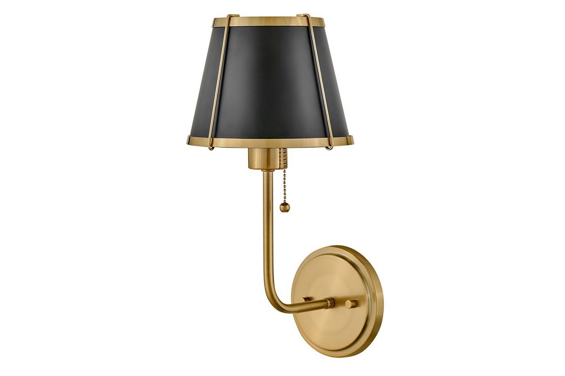 Clarke Hinkley Vägglampa - Brass||Black