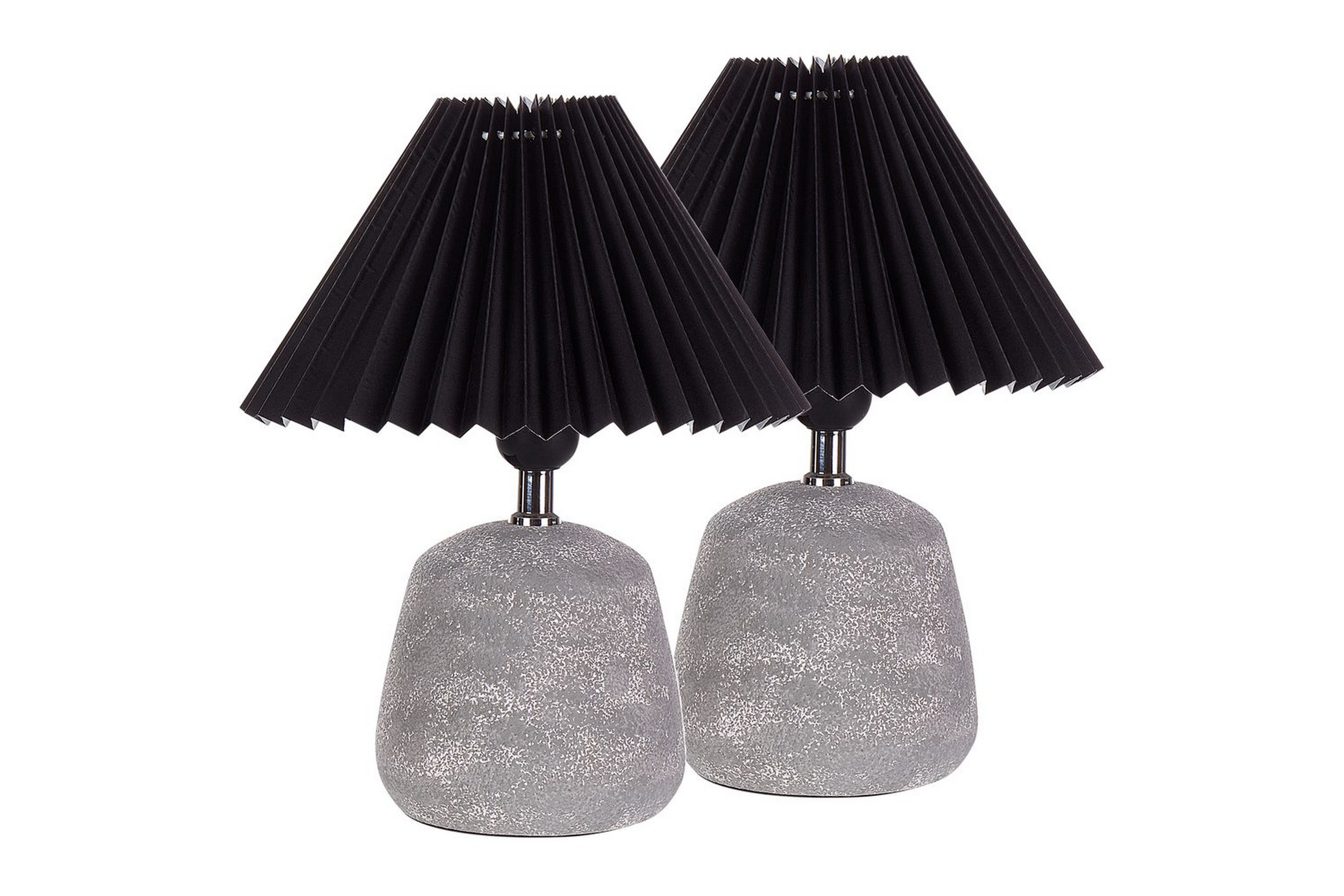 Dovgado Bordslampa 2 st 32 cm E27 LjusgråSvart
