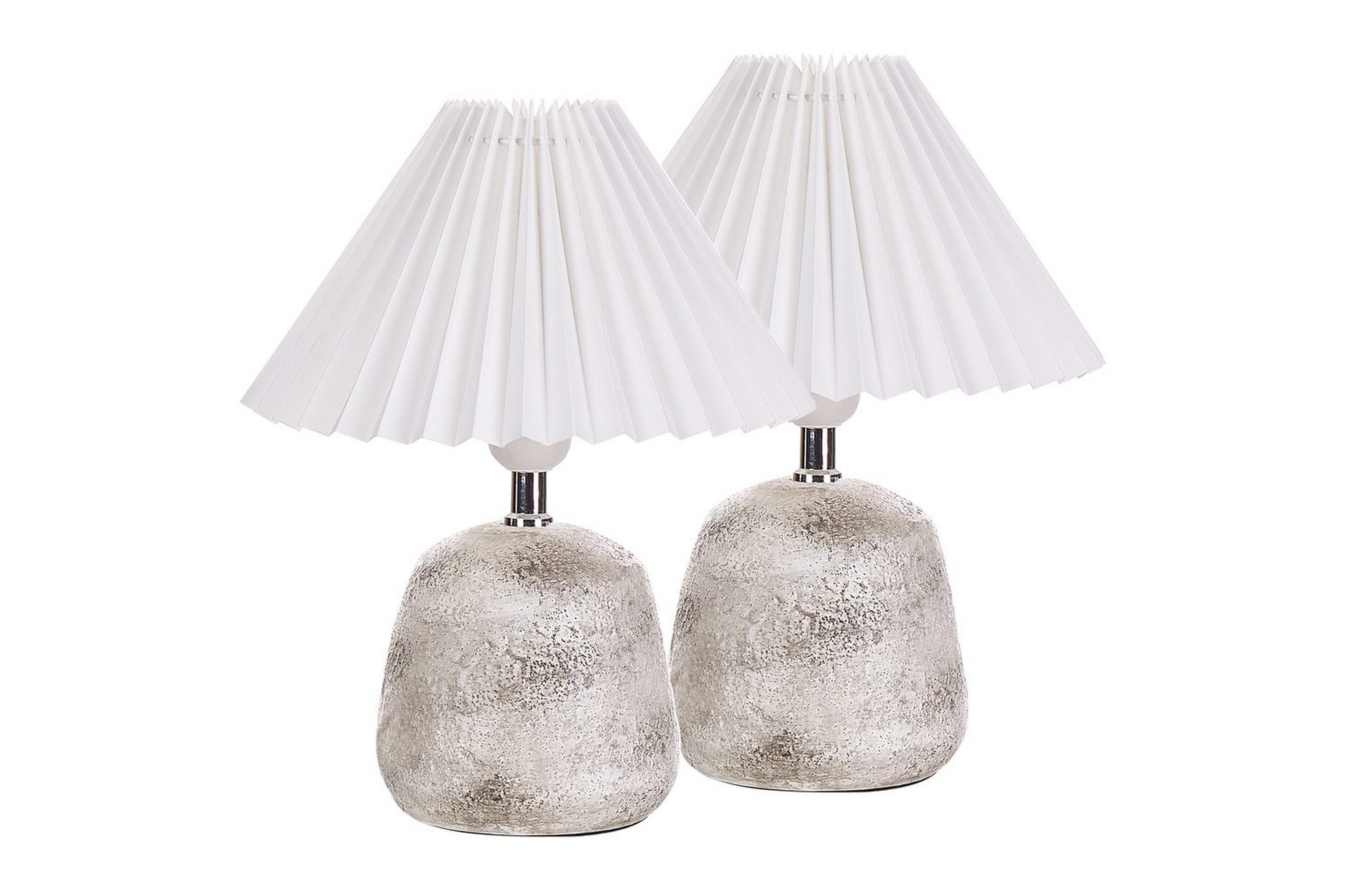 Dovgado Bordslampa 32 cm 2 st E27 LjusgråVit