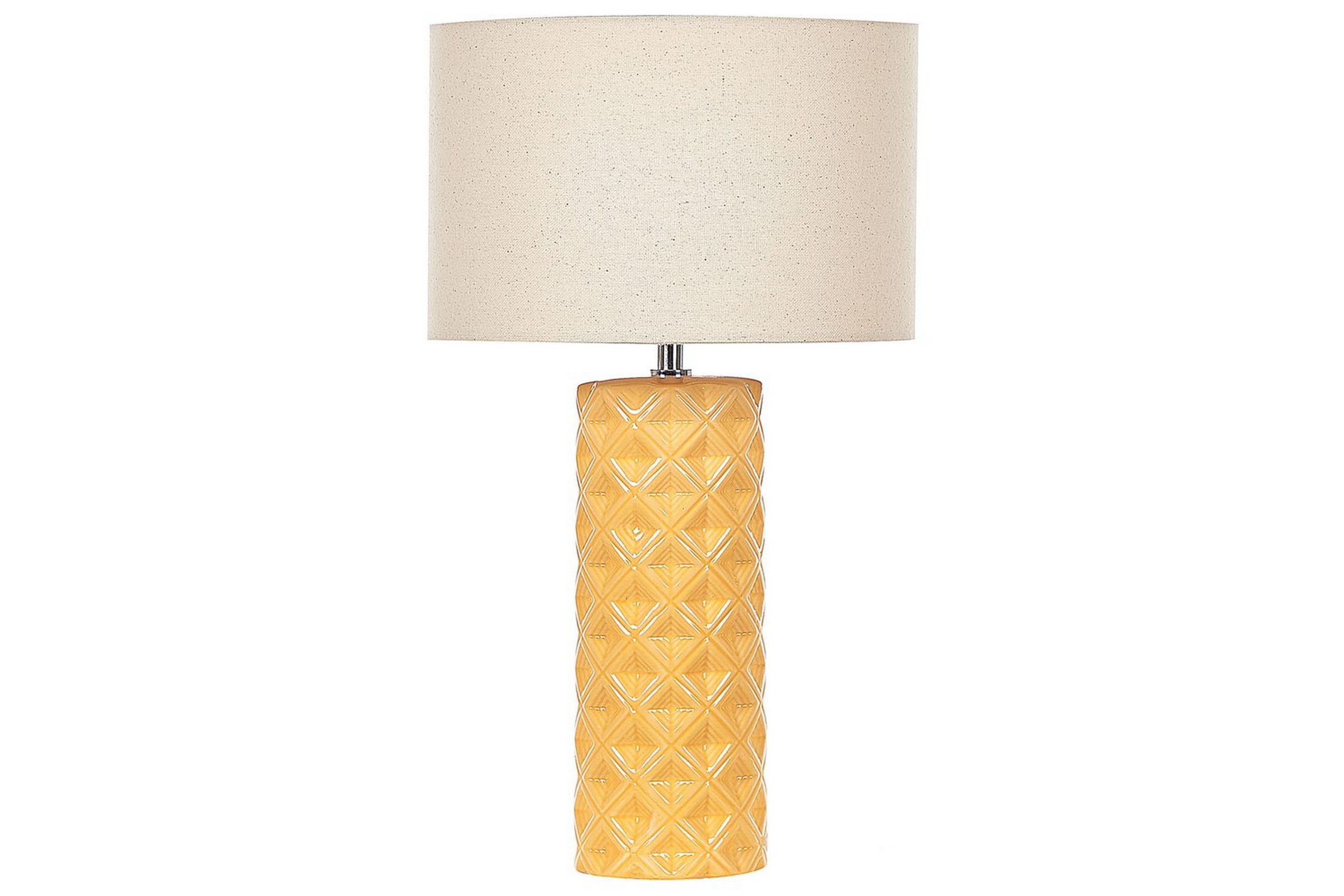 dragonera bordslampa 49 cm e27 - gul/beige