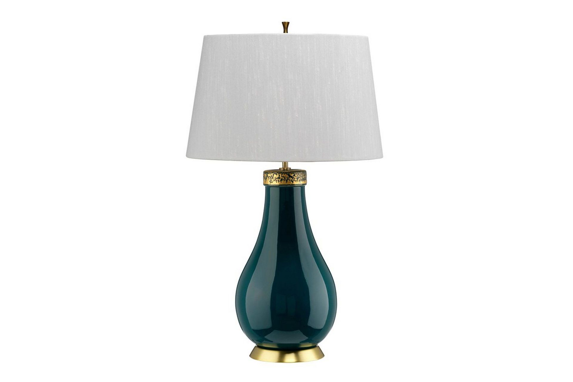 Havering Quintiesse Bordslampa - Turquoise||Brass