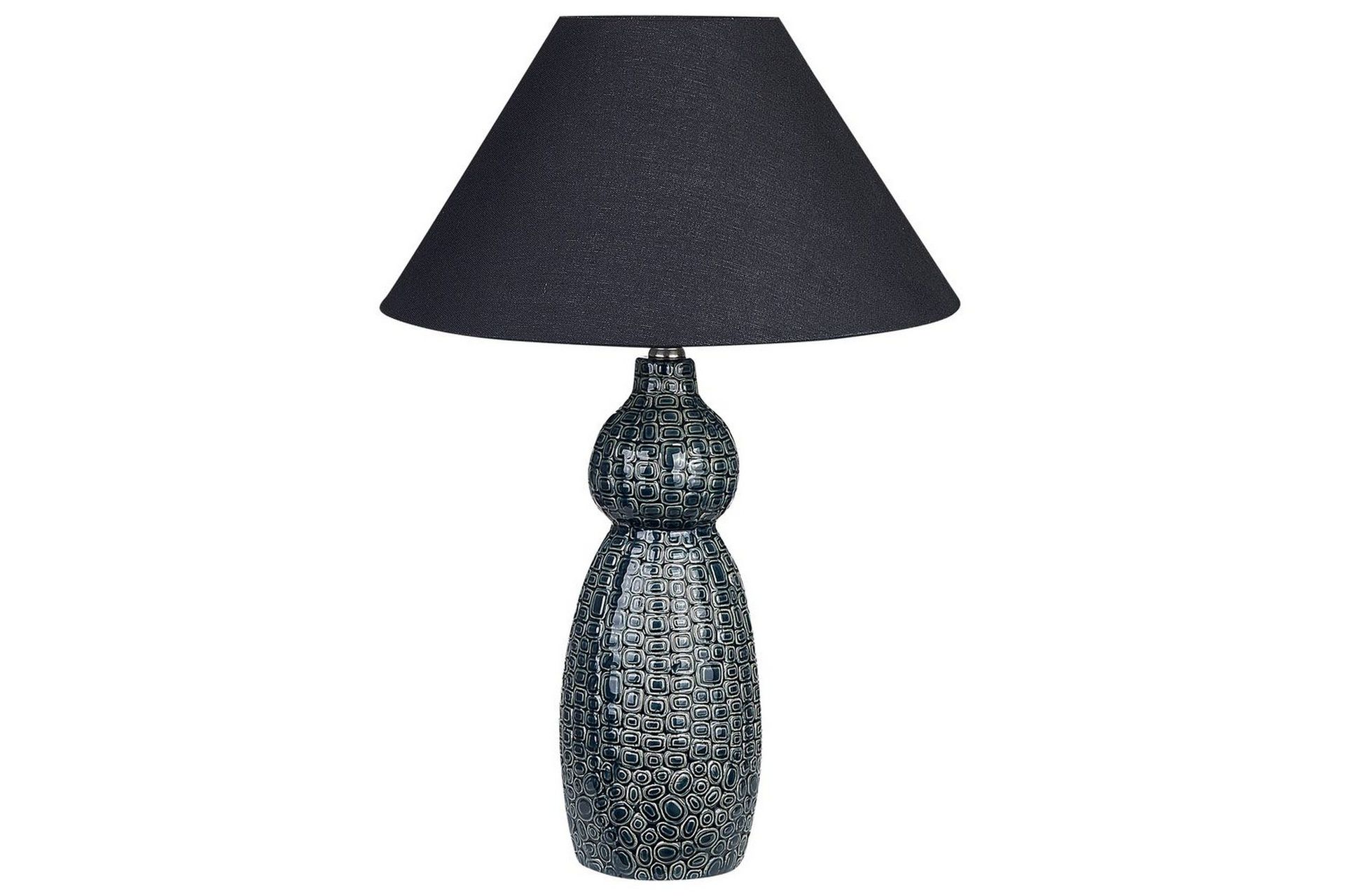 Kastellorizo Bordslampa 60 cm E27 - M&ouml;rkbl&aring;/Svart