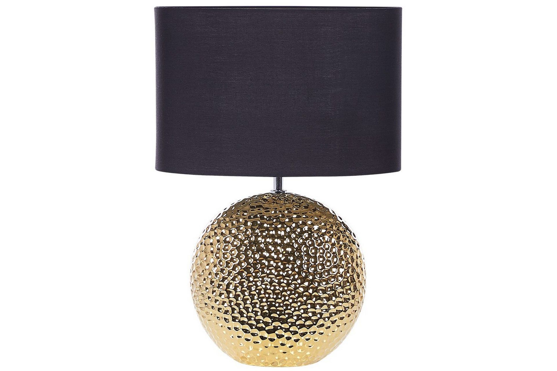 libbelo bordslampa 51 cm e27 - guld/svart