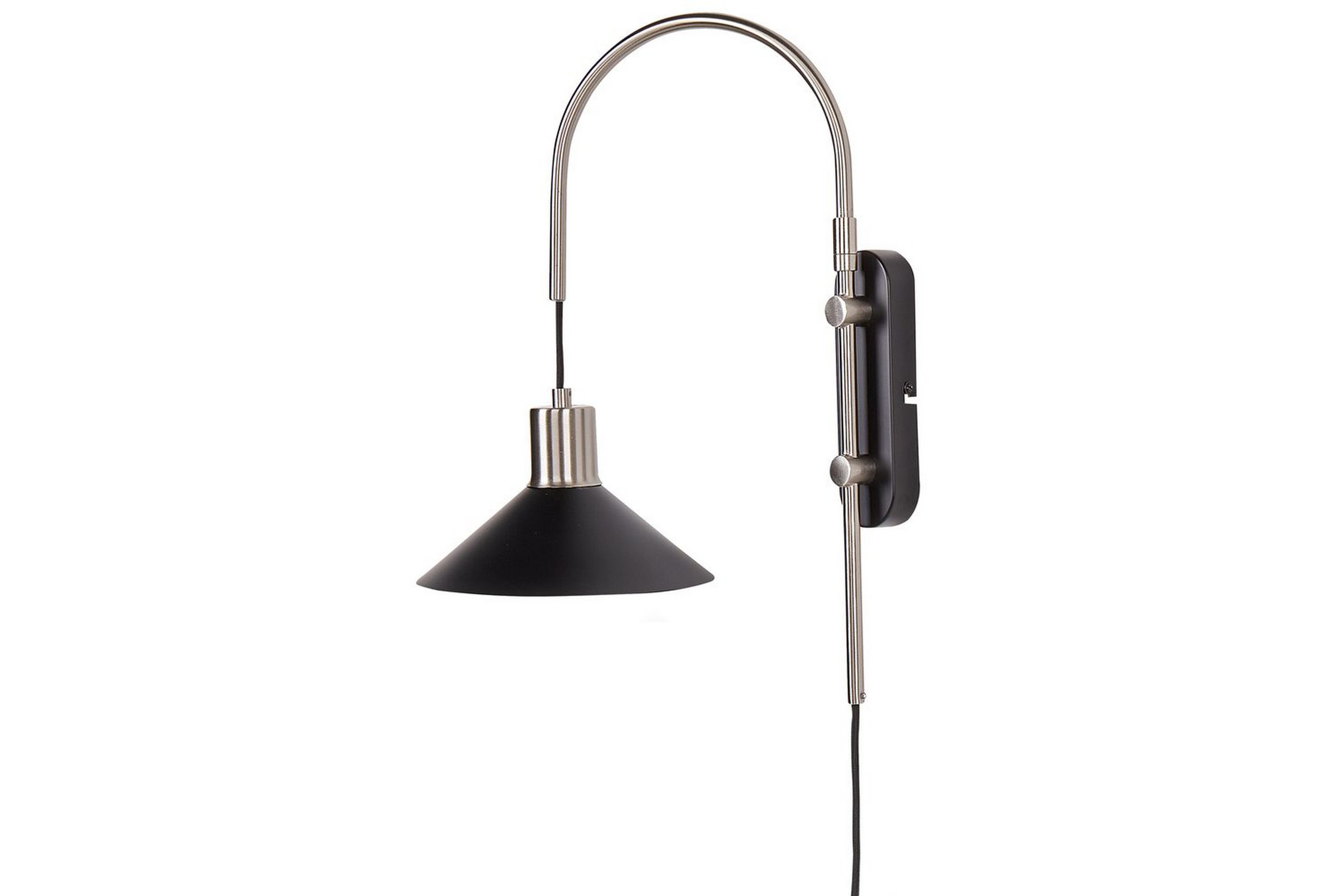 Ozmi Vägglampa E27 E27 Silver/Svart