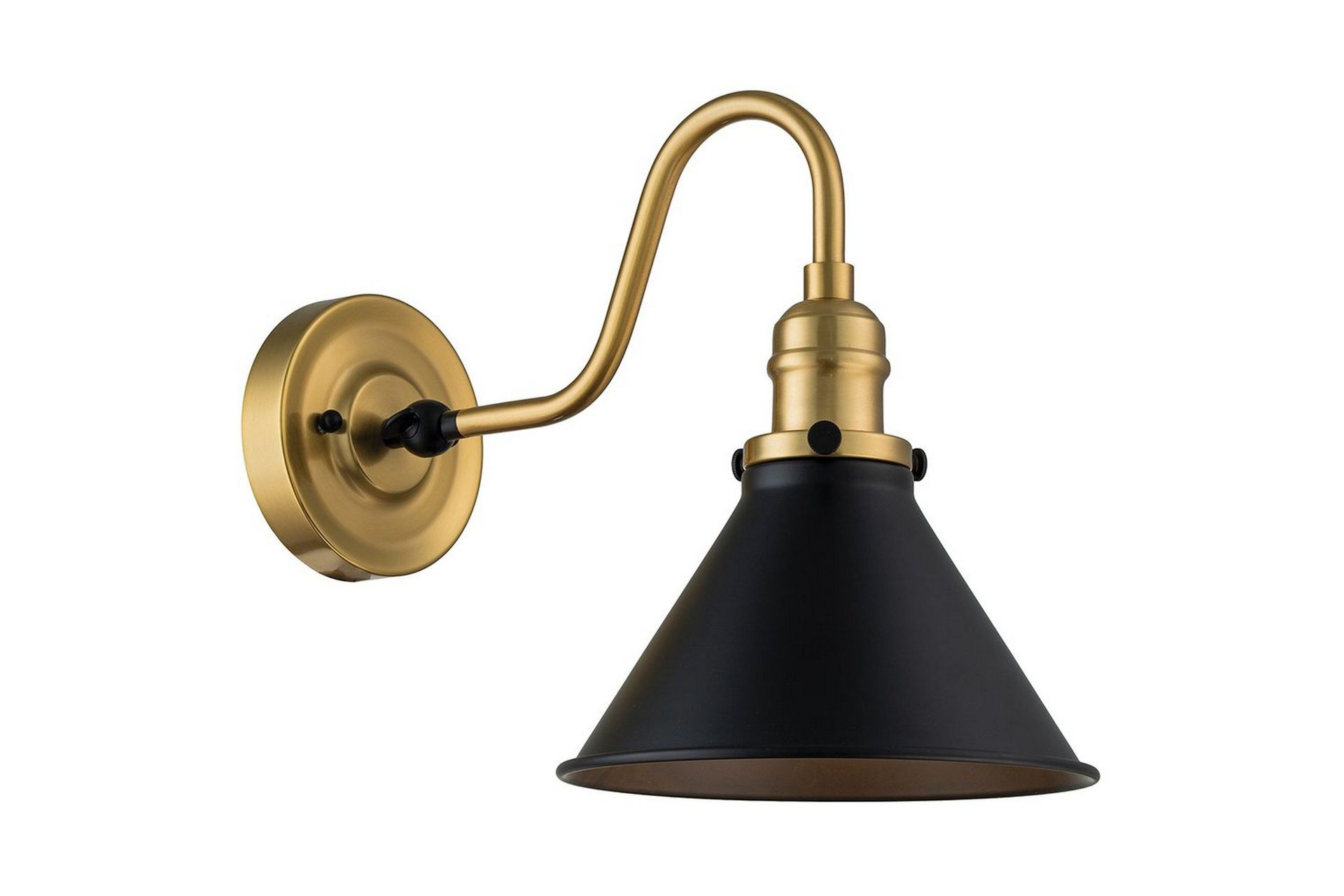 Provence Elstead Lighting Vägglampa - Brass||Black