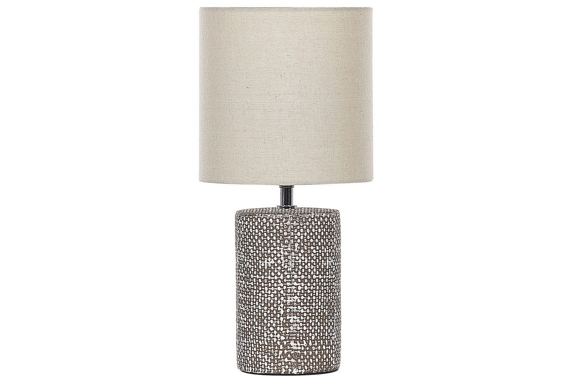 pyskalo bordslampa 43 cm e14 - brun/beige