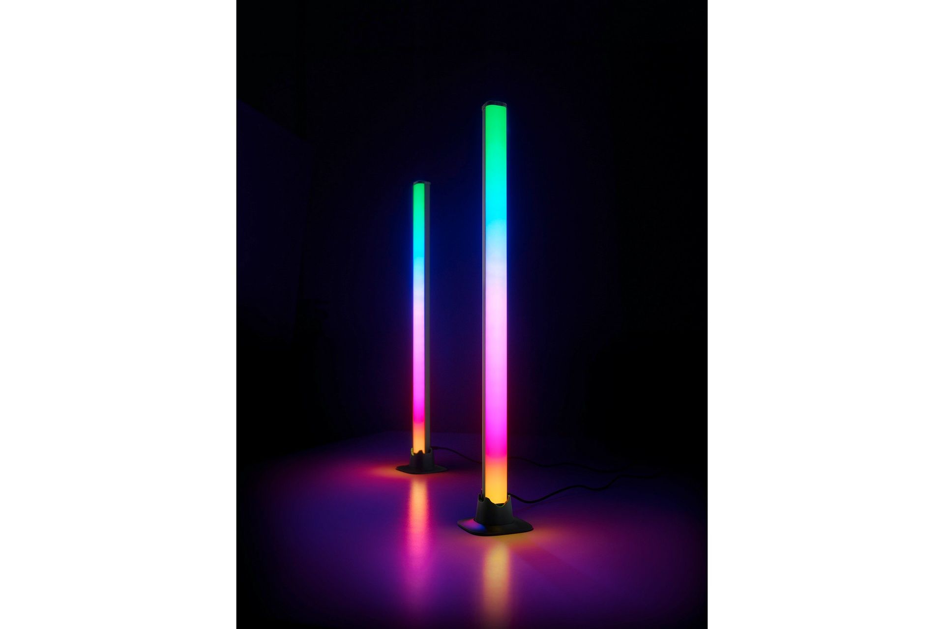 Boy LED Bordslampa 2 st svart RGB - Svart