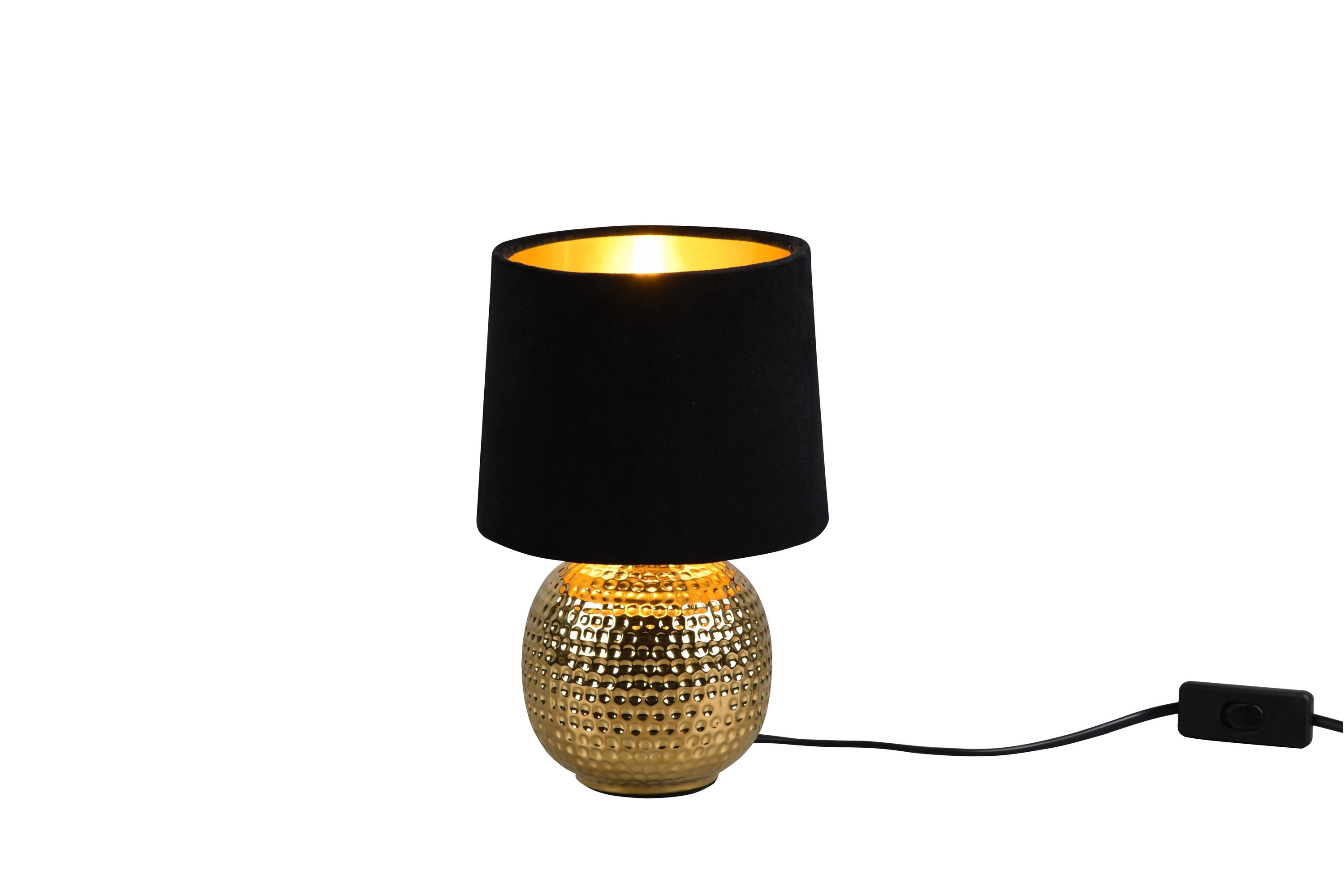 Sophia bordslampa E14 svart/guld Svart/Guld