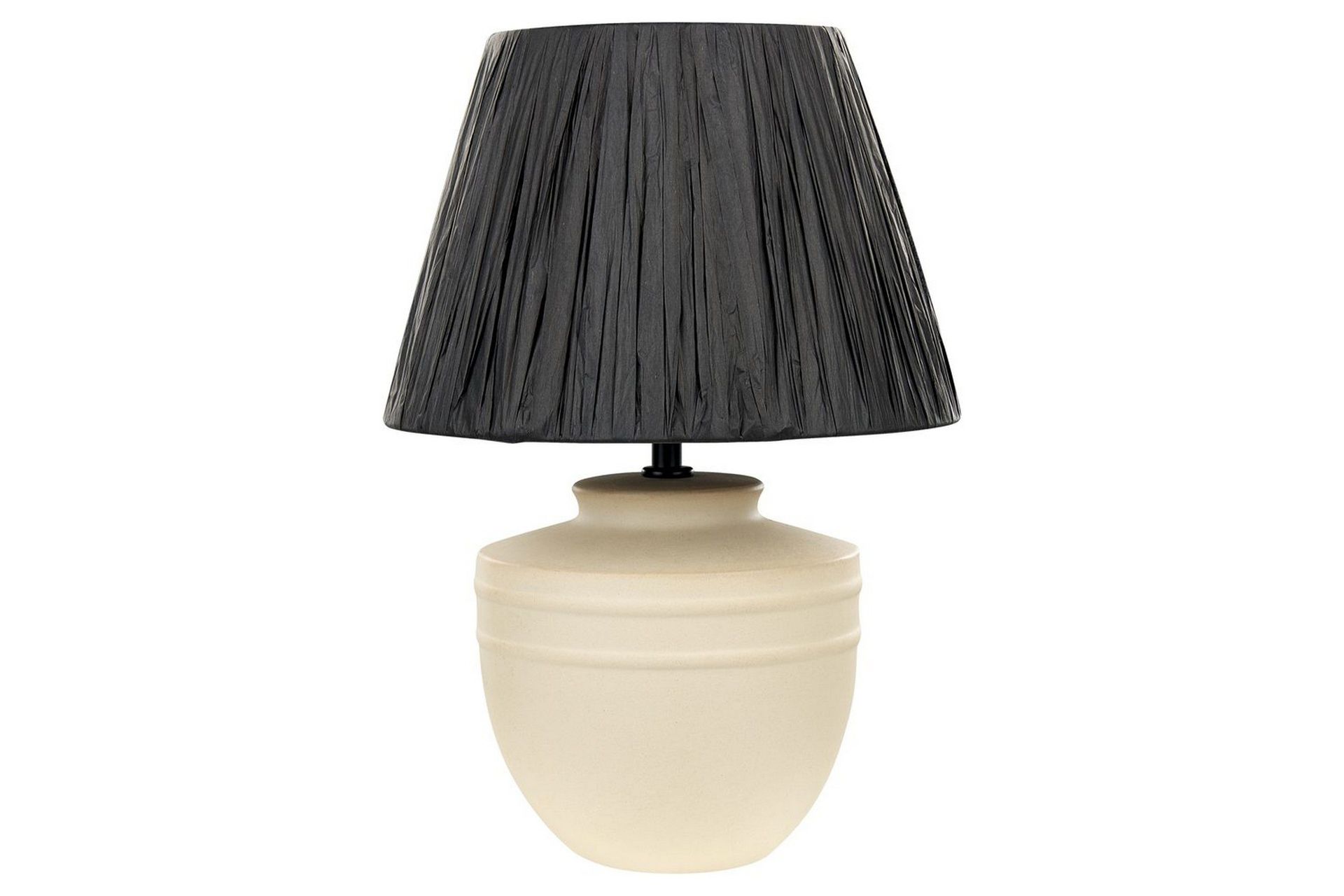 Thira Bordslampa 44 cm E27 - Beige/Svart