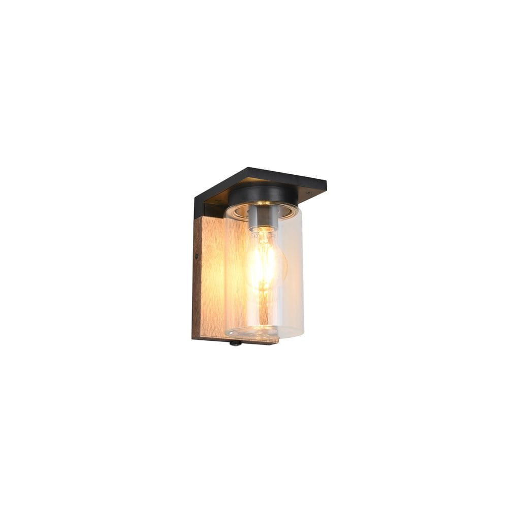 Vägglampa Ardila - Trä/mattsvart